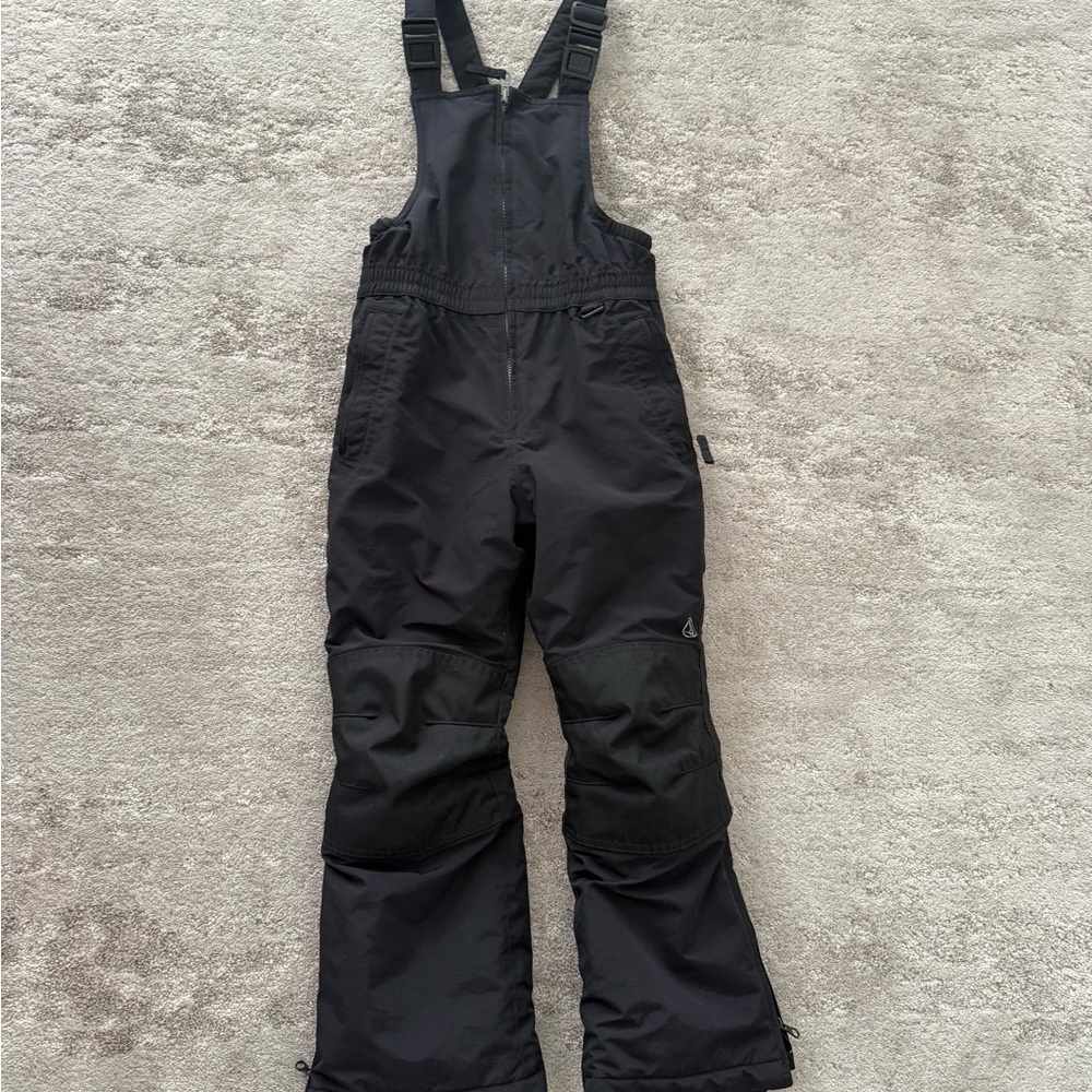 Lands' End Gray Snow Bib Overalls